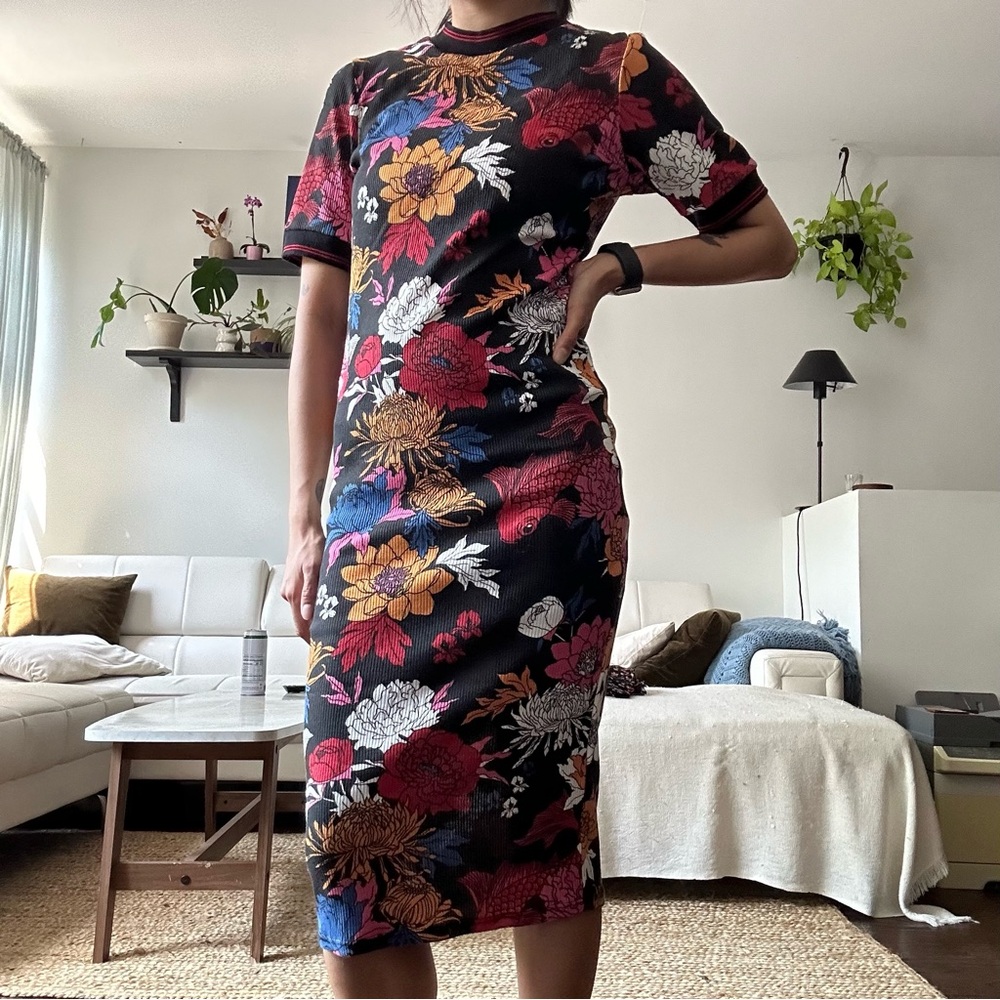 Midi floral dress from Zara